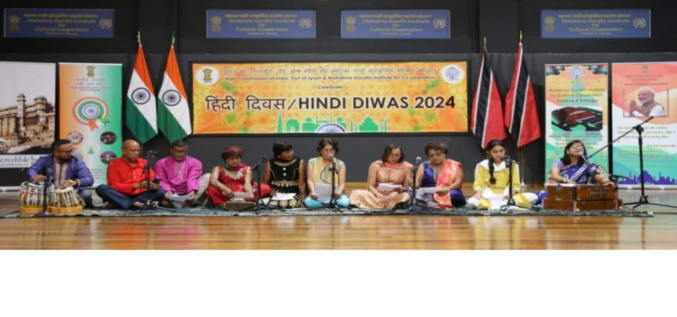 Hindi Diwas 2024 was celebrated at the Mahatma Gandhi Institute for Cultural Co-operation on Tuesday, October 8, 2024 with participation of a large number of Hindi enthusiasts of Trinidad and Tobago, Hindi students, teachers along with officials of the High Commission.